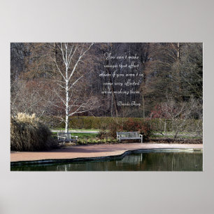 Alleine Bank-inspirierend Plakat
