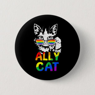Alleinstehende Katze Monat Gay LGBTQ LGBT Pride Ca Button