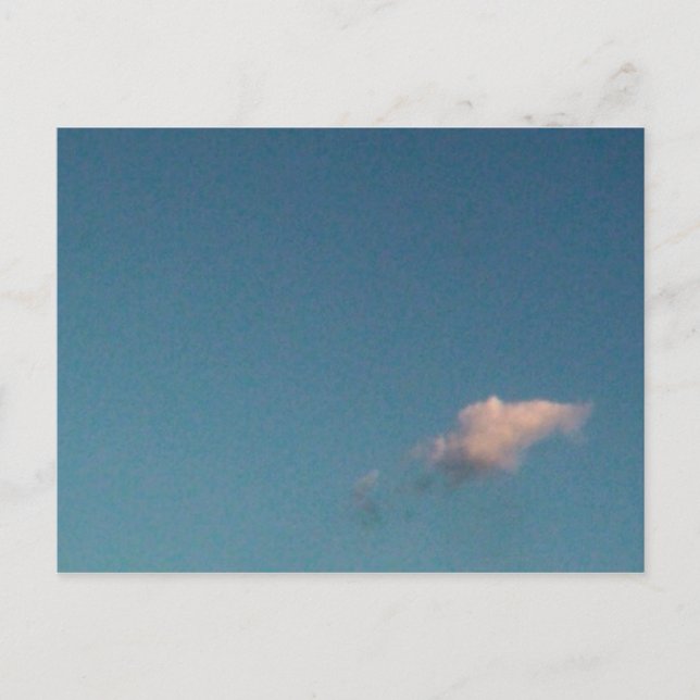 Alleinwolke Postkarte (Vorderseite)
