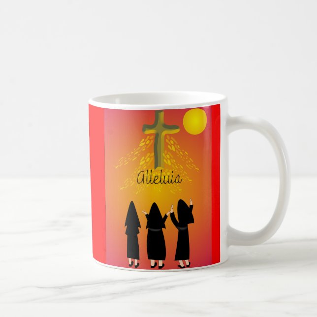 "Alleluia" katholische religiöse Geschenke Kaffeetasse (Rechts)