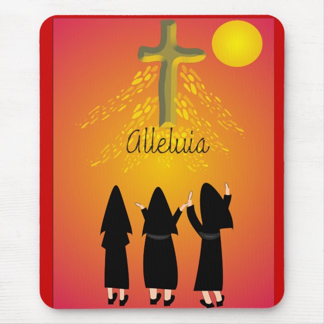 "Alleluia" katholische religiöse Geschenke Mousepad (Vorne)