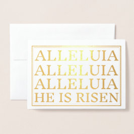 Alleluia Katholischer Ostergruß Folienkarte