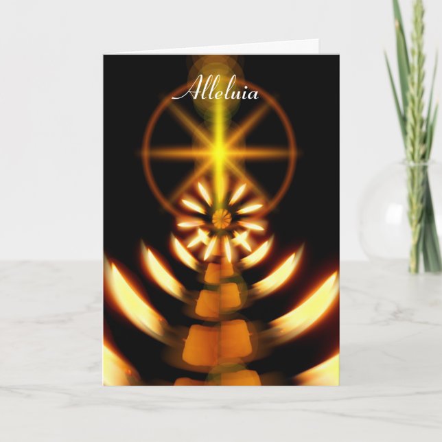 Alleluia Oaster Feiertagskarte (Vorderseite)