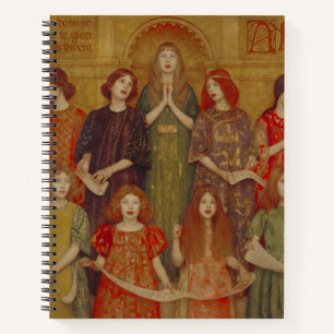 Alleluia (von Thomas Cooper Gotch) Notizbuch