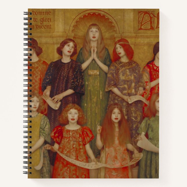 Alleluia (von Thomas Cooper Gotch) Notizbuch (Vorderseite)