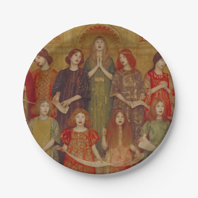 Alleluia (von Thomas Cooper Gotch) Pappteller (Vorderseite)