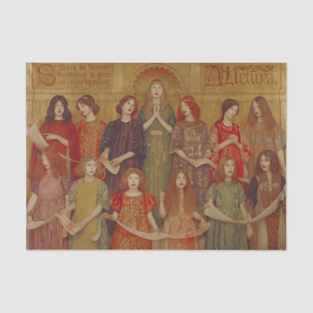 Alleluia (von Thomas Cooper Gotch) Seidenpapier (Vorderseite)