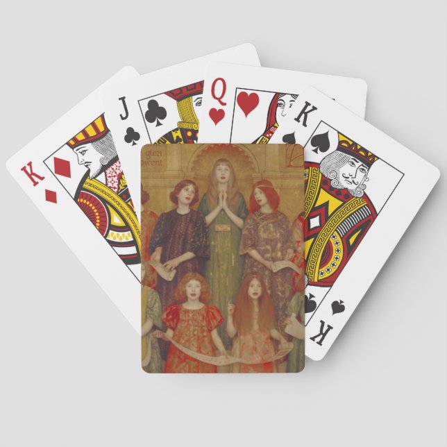 Alleluia (von Thomas Cooper Gotch) Spielkarten (Rückseite)