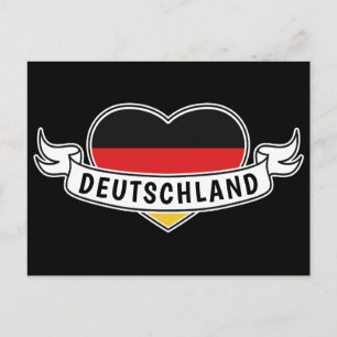 Allemagne Love carte postale personnalisée