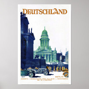 Allemagne Poster Vintage voyage restauré