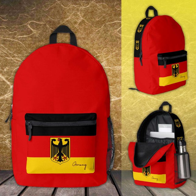Allemagne, sac à dos rouge, drapeau allemand / Deu (Créateur téléchargé)