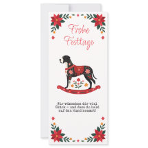 Allemand : Carte de vœux de Noël Dogue Allemand