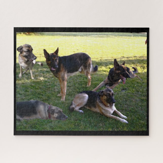 ALLEMAND SHEPHERD DOGS puzzle (Horizontal)
