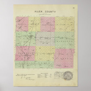 Allen County, Kansas Poster