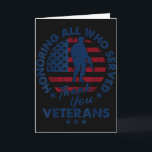 Allen, die gedient haben, Ehre erweisen Danke Vete Karte<br><div class="desc">Allen,  die gedient haben,  Ehre erweisen Danke Veterans Day Amerikanische Flagge</div>