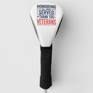 Allen, die gedient haben, zu Ehren. Danke, Veteran Golf Headcover