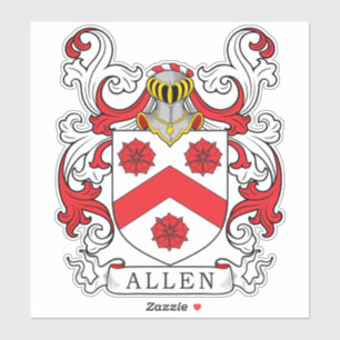 Allen Familienwappen Aufkleber