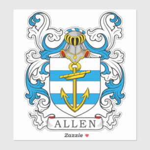 Allen Familienwappen Aufkleber