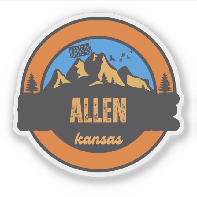 Allen, Kansas Aufkleber (Vorderseite)