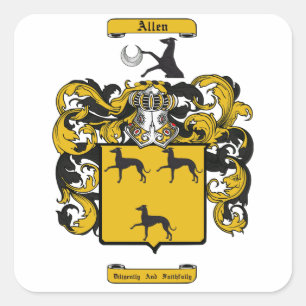 Allen (Scottish) Quadratischer Aufkleber