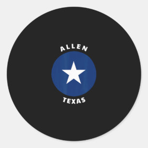 Allen Texas Tx Bullseye Reise Urlaub Souvenir Runder Aufkleber