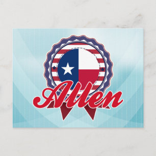 Allen, TX Postkarte