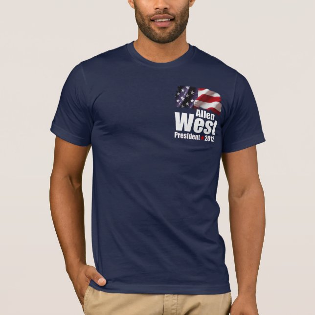 Allen West für Präsidenten 2012 T-Shirt (Vorderseite)