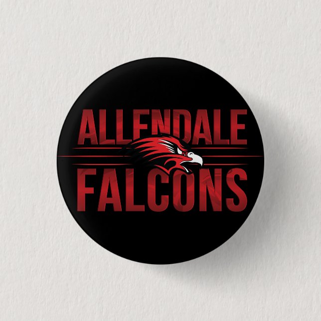 Allendale Falcons #2 Button (Vorderseite)