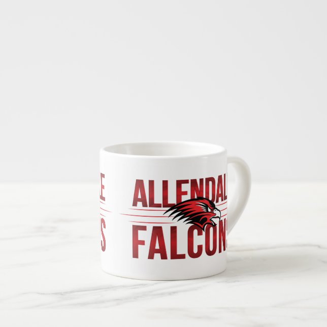 Allendale Falcons #2 Espressotasse (Vorderseite Rechts)
