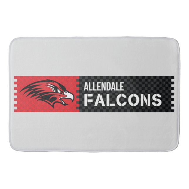 Allendale Falcons Badematte (Vorderseite)
