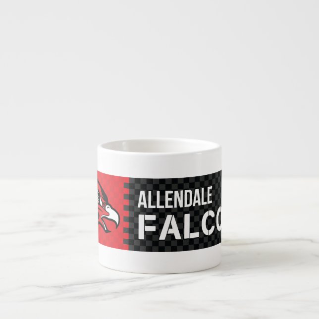 Allendale Falcons Espressotasse (Vorderseite)