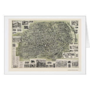 Allentown, carte panoramique de PA - 1901