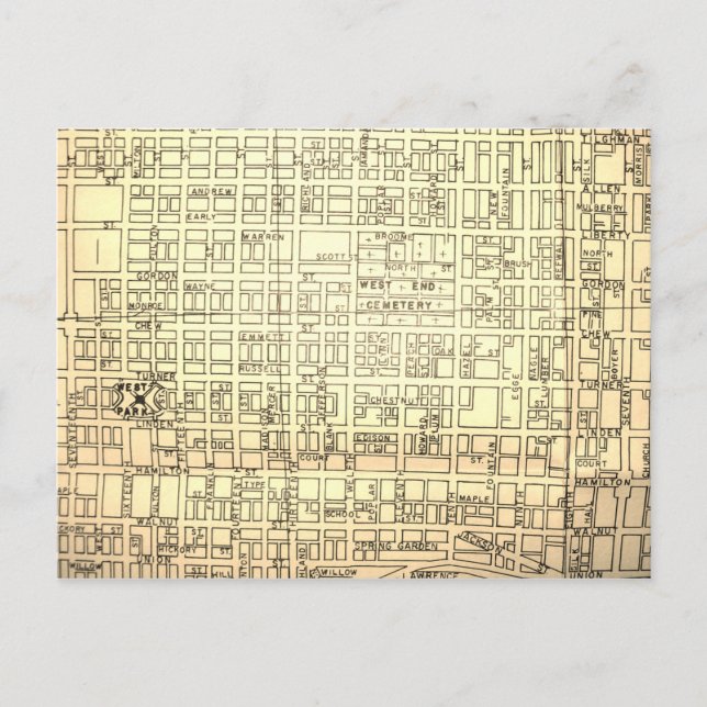 Allentown, PA Carte Vintage (Devant)