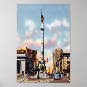 Allentown Pennsylvania Mittelquadrat Poster