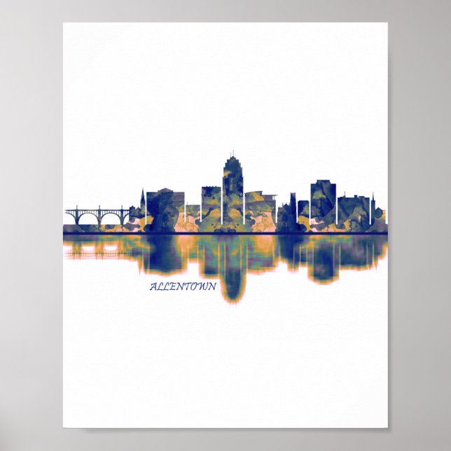 Allentown Skyline Poster (Vorne)
