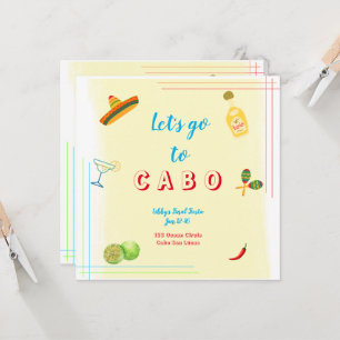 Aller À Cabo Bachelorette Invitation Itinéraire
