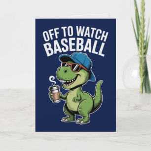 Aller à la carte de dinosaure de baseball