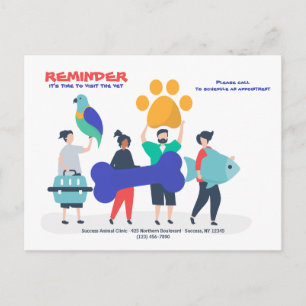 Aller à la carte postale de rappel de rendez-vous 