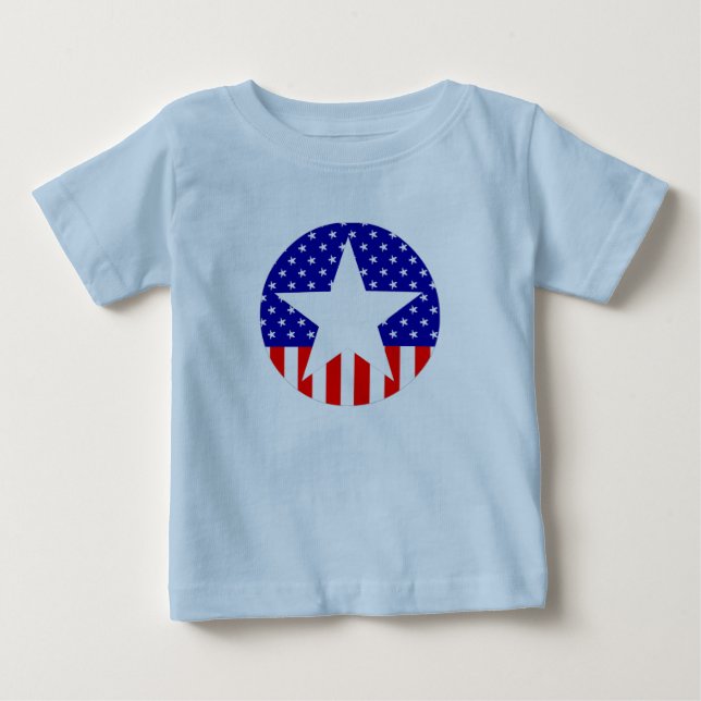 Aller amerikanische Superstar Baby T-shirt (Vorderseite)