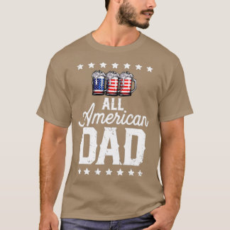 Aller amerikanische Vater 4. Juli Bier Vater Vater T-Shirt