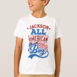 Aller amerikanischer Junge 4. july patriotische Fa T-Shirt