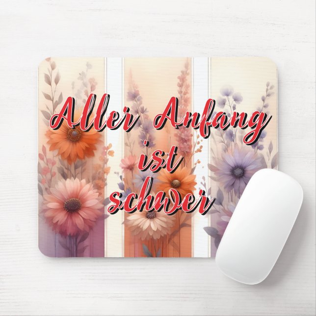 Aller Anfang ist schwer Mousepad (Mit Mouse)
