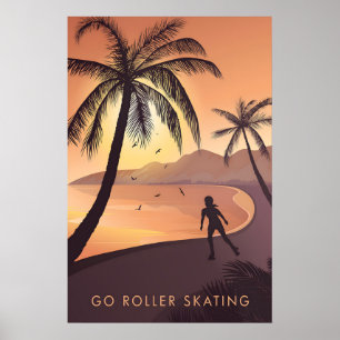 Aller au Rink de Patin à Roulettes Affiche de Voya