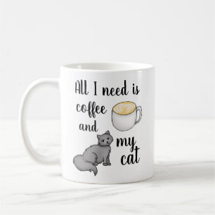 Aller, den ich benötige, ist Kaffee und meine Kaffeetasse