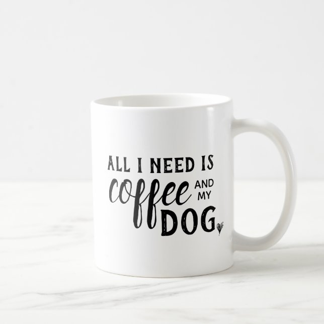 Aller, den ich benötige, ist Kaffee und meine Kaffeetasse (Rechts)