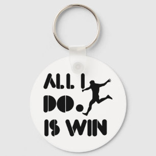 Aller, den ich tue, ist Gewinn am Fußball Schlüsselanhänger