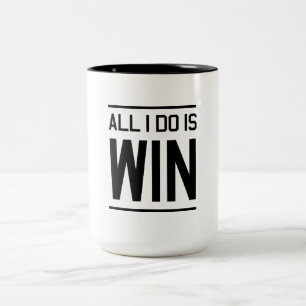 Aller, den ich tue, ist Gewinn Zweifarbige Tasse