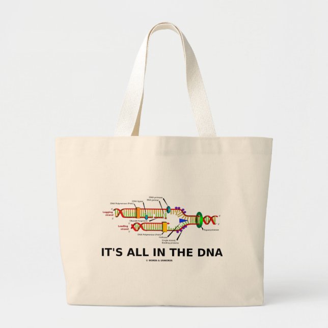 Aller es ist im Molekularbiologie-Spaß DNA Jumbo Stoffbeutel (Vorne)