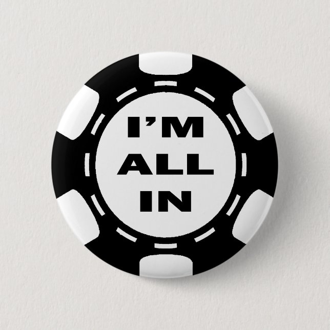 ALLER ich bin IM POKER-CHIP Button (Vorderseite)