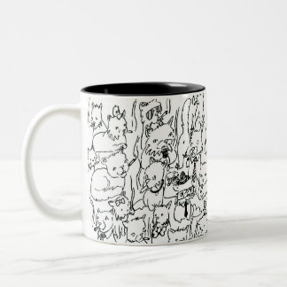 Aller Katzen Becher Zweifarbige Tasse